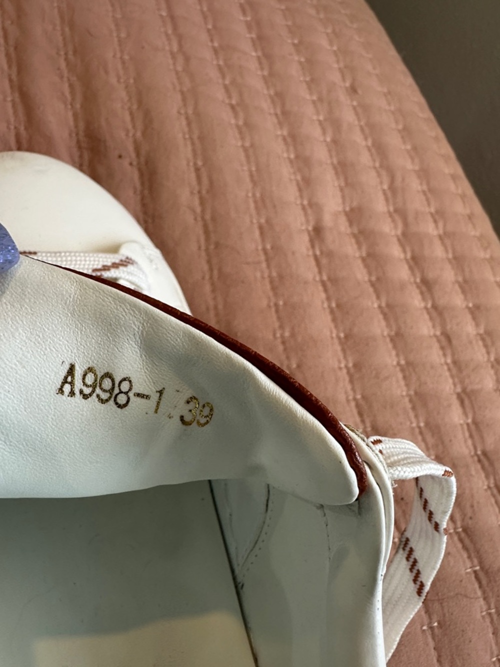 Louis Vuitton White Leather Sneakers with Brown Monogram Detail - Picture 9 of 9